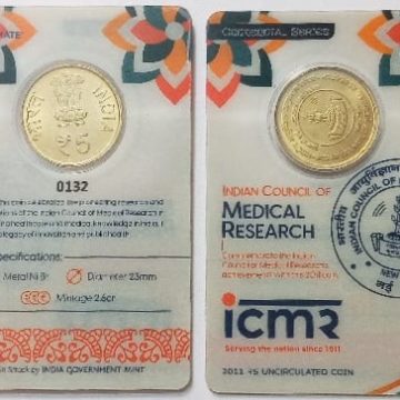 Indian Council Of Medical Research ATM card Rs.5