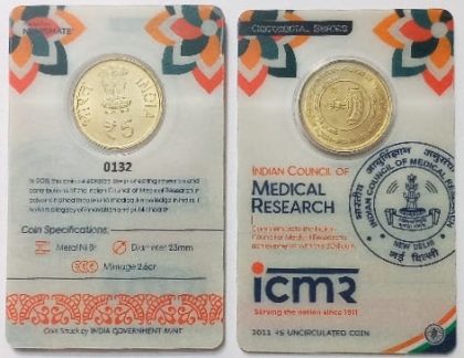 Indian Council Of Medical Research ATM card Rs.5