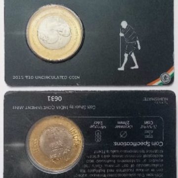 Gandhi Return From South Africa ATM card Rs.10