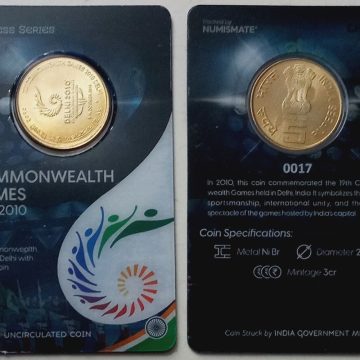 19th Commonwealth Games Delhi 2010 ATM card Rs.5