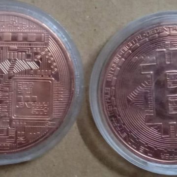 Copper Physical Cryptmint Bitcoin BTC Collectable