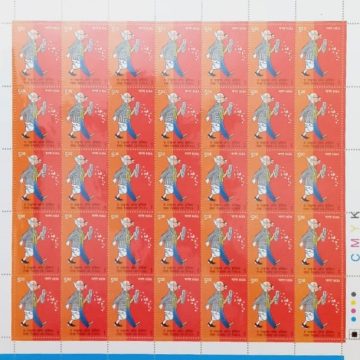 Times of India News Paper, Journalism, CartoonRs.5- MNH (Stamp Full Sheets -35stamps)