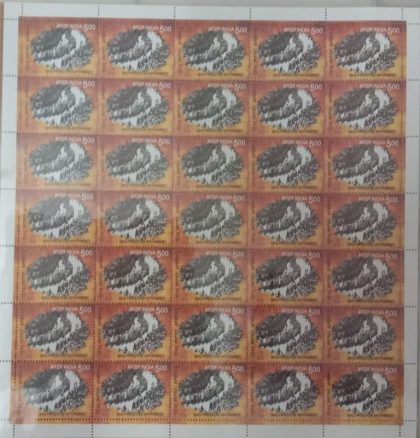 1942 75th anniv.of Freedom movement -  Rs.5 - MNH (Stamp Full Sheets - 35 stamps)