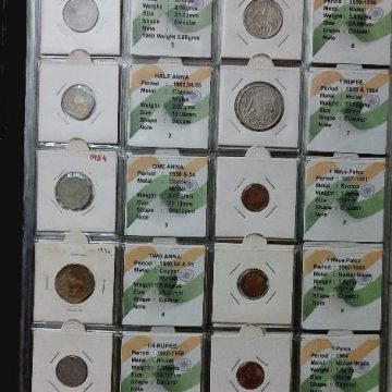 All Type OF Indian Coins Released Since 1950 (One Coin Each )Total OF 90 Coins Including  Silver Coins (UNC & Used SET)