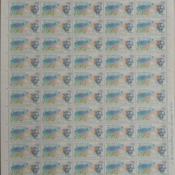 Definitive 9th Series Physics & Einstein  Rs.5 (Stamp Full Sheet) - 100 Stamp