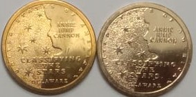 American Innovation Dollar Coin Annie Jump Cannon Delaware  'P&D'Mint
