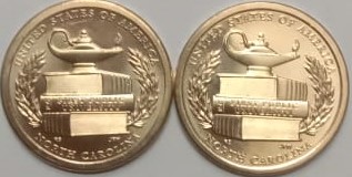 American Innovation Dollar Coin First Public University North Carolina  'P&D'Mint