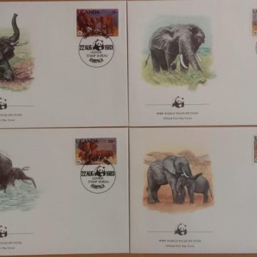 World Wide Fund For Nature Uganda 1983 Set of 4 (Foreign FDC)