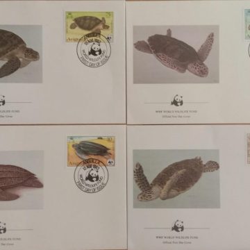 World Wide Fund For Nature Anguilla  1983 Set of 4 (Foreign FDC)
