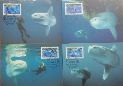 World Wide Fund For Nature  Ocean Sunfish Set of 4 (Maxim Card)