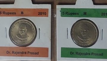 5 Rupee - Dr Rajendra Prasad - 4 NOS -   C/ B/ H/ N_UNC  Mint