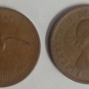 1 Cent Canada 1967 Elizabeth II D.G Regina (used)