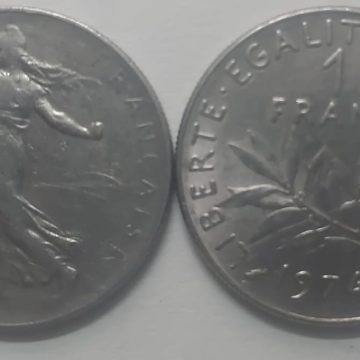 1 Franc 1974 Liberte Egalite Fraternite (used)