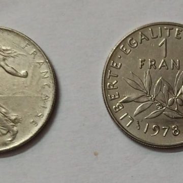 1 Franc 1978 Liberte Egalite Fraternite (used)