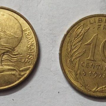10 Centimes 1978 Liberte Egalite Fraternite (used)
