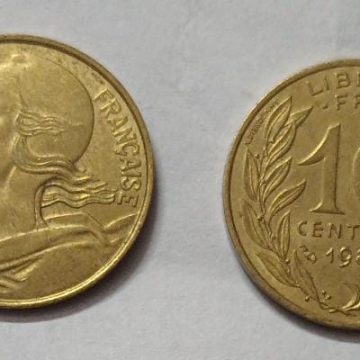 10 Centimes 1988 Liberte Egalite Fraternite (used)