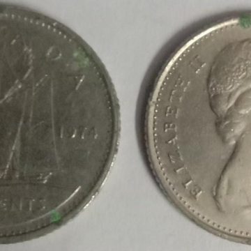 10 Cents Canada 1974 Elizabeth II D.G Regina   (used)