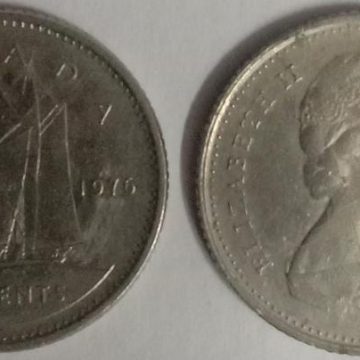 10 Cents Canada 1976 Elizabeth II D.G Regina    (used)