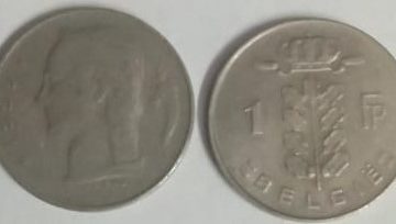 BELGIUM 1 FRANC 1959(Used)