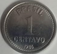 BRASIL 5 CENTAVOS 1986(used)