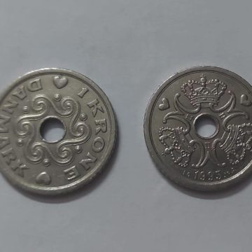 DENMARK 1 KRONE 1995 (USED)