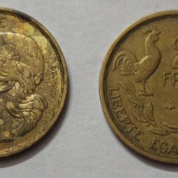 20 Francs 1950 Liberte Egalite Fraternite (used)