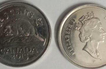 5 Cents Canada 2015 Elizabeth II D.G Regina (unc)
