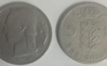 BELGIUM 5 FRANC 1962(Used)