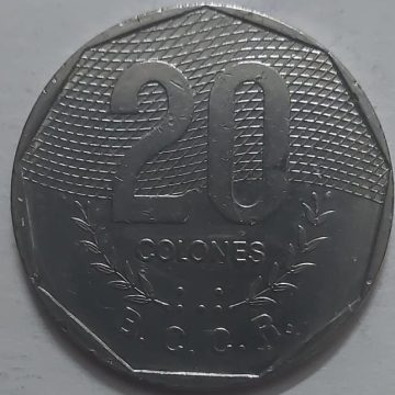 COASTARICA 20 Colones 1983 (used)