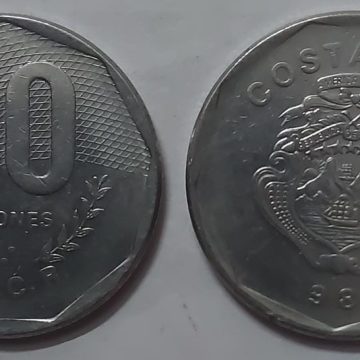 COASTARICA 20 Colones 1985 (used)