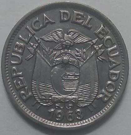 Ecuador 50 Centavos 1963 (Used) - Image 2