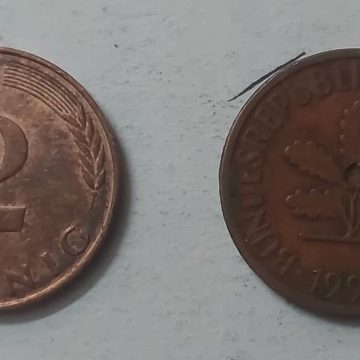 GERMANY 2  PFENNIG 1994 (USED)