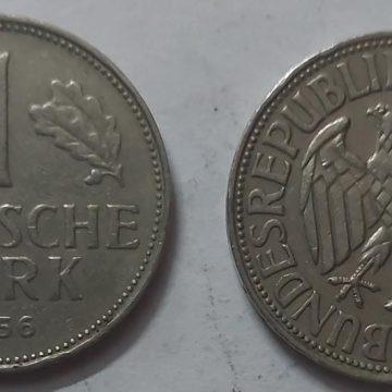 GERMANY Deutsche 1 MARK 1956 (USED)