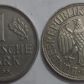 GERMANY Deutsche 1 MARK 1966 (USED)