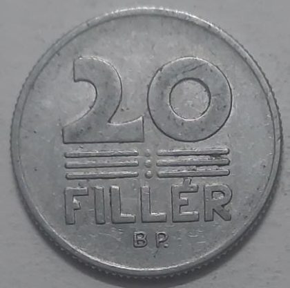 HUNGARY 20 Filler 1968 (used)