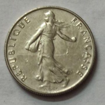 Half Franc 1984 Liberte Egalite Fraternite (used)