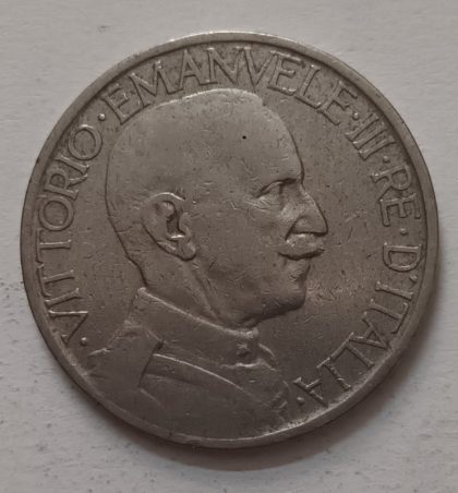 ITALY 2 LIRE 1924 Aluminium Coin (used) - Image 2