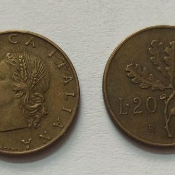 ITALY 20 LIRE 1958 (used)