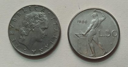 ITALY 50 LIRE 1980  (used)