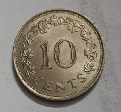 MALTA 10 CENTS 1972  (used)