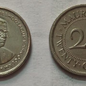 MAURITIUS 20 CENTS 1995 (used)