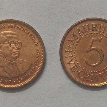 MAURITIUS 5 CENTS 1999 (used)