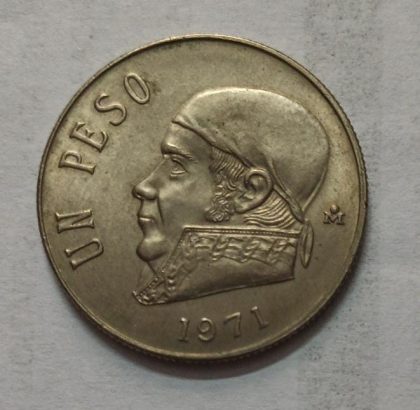 MEXICO 10 PESOS 1971 (used) - Image 2