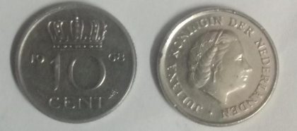 NEDERLAND-10 CENT 1968 (Used)