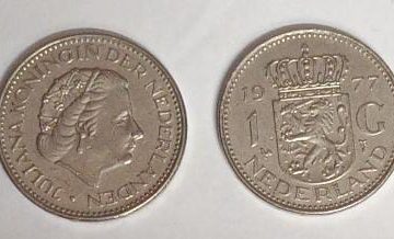 NEDERLAND-1 GUILDEN 1977 (Used)