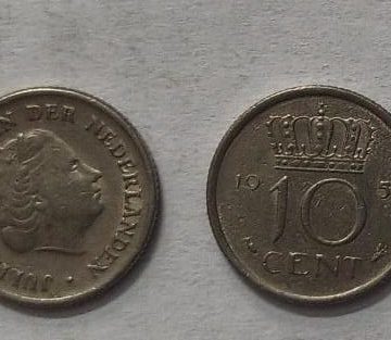 NEDERLAND-10 CENT 1951 (Used)