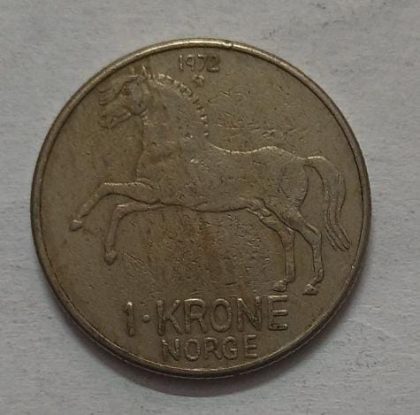 NORWAY_1 KRONE_1972 (used) - Image 2