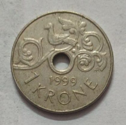 NORWAY_1 KRONE_1999 (used) - Image 2