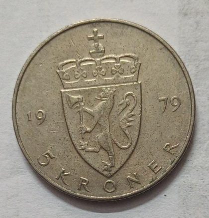 NORWAY_5 KRONE_1979 (used) - Image 2