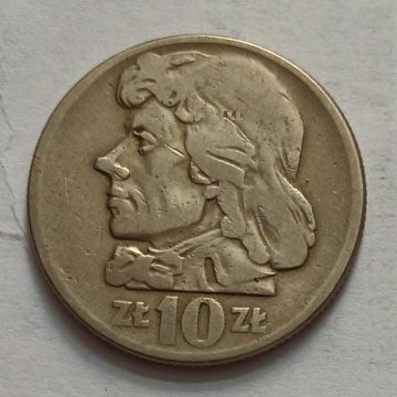 POLAND 10 ZTOTE 1960 (USED}